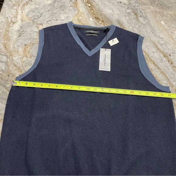 Impermeable Silk Merino Wool Cashmere Blend Sweater Vest Men’s Medium Preppy - Picture 5 of 7